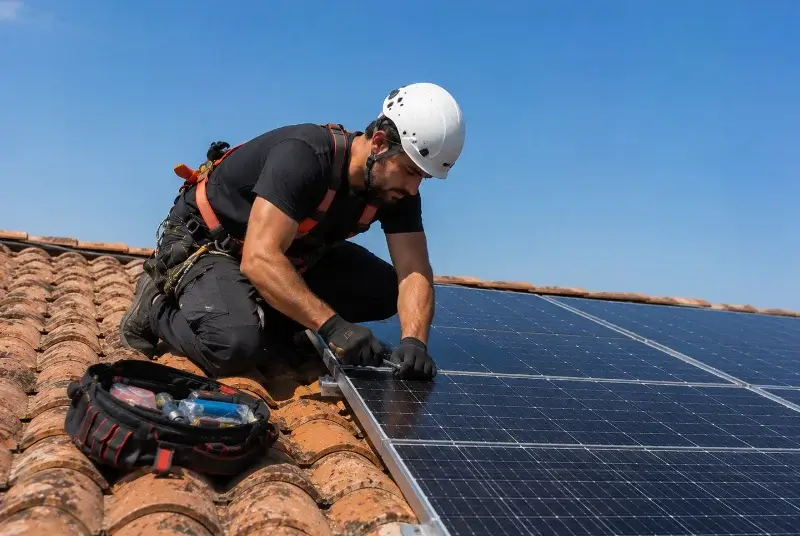 Maintenance et monitoring de panneaux solaires à Saint-Hilaire-de-Villefranche